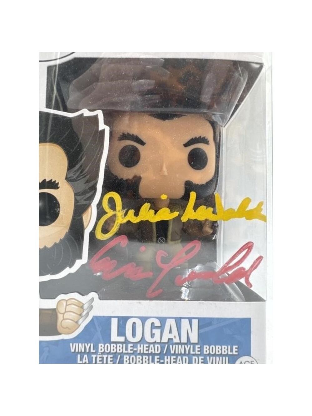 Funko Pop! Marvel X-Men Logan Vinyl Figure Signed by Eric & Julia Lewald